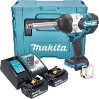 Makita Visseuse à chocs sans fil DTW 1005 RFJ 18 V 1360 Nm 3/4" Brushless + 2 batteries 3,0 Ah + chargeur + Makpac