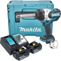 Makita Visseuse à chocs sans fil DTW 1005 RGJ 18 V 1360 Nm 3/4" Brushless + 2 batteries 6,0 Ah + chargeur + Makpac