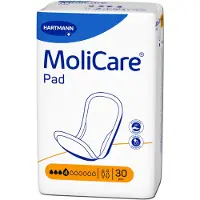 Molicare Serviettes pour incontinence légère MoliCare Pad, 4 gouttes, 30 pièces,