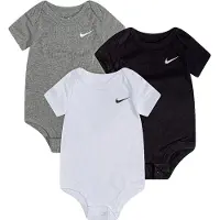 Nike Kids Barboteuse / body gris chiné / noir / blanc