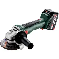 Metabo W 18 L BL 9-125 Meuleuse d'angle sans fil 18 V 125 mm brushless + 2x Batteries 4,0 Ah + Chargeur + metaBOX ( 602374510 )