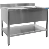 Saro Meuble sous-évier à 1 cuve, côté droit - profondeur 700 mm, largeur 1200 mm