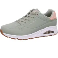 SKECHERS Baskets basses 'Uno' or / vert clair