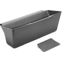 Metaltex Clean Tex Aanrechtafvalbak 35x16x13 cm Grijs