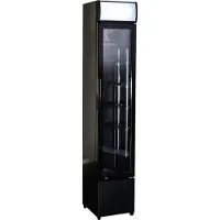CombiSteel Réfrigérateur à boissons compact, 105 litres - verrouillable, noir, 1 porte