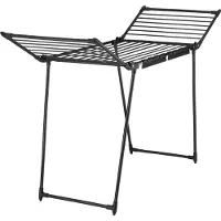 TecTake Séchoir à linge - Séchoir à linge - Longueur de séchage : 18 mètres - Pliable - Sur pied - Séchoirs à linge avec 2 supports pour le petit linge - Ailes latérales hautes pour les vêtements