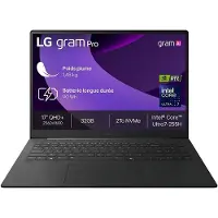 LG PC portable Gram Pro 17Z90TR-E.AD8BF 17” WQXGA Intel Core Ultra 7 32 Go RAM 2 To SSD Noir Obsidien