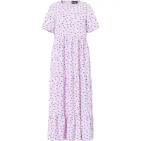 Pieces Evie Ankle Short Sleeve Long Dress Violet S Femme
