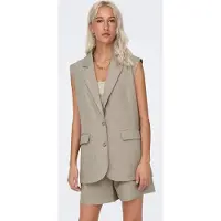 ONLY Gilet de costume 'LINDA' greige