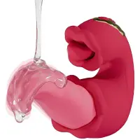 Teazers - vibromasseur double langue - stimulation intense - silicone rose