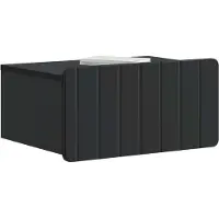 vidaXL Cabinet de chevet mural 2 pcs Noir 49 x 34,5 x 24 cm