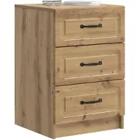 vidaXL Cabinet de chevet avec tiroir Chêne artisanal 43 x 41 x 63,5 cm
