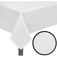 vidaXL Nappes de table 5 pcs Blanc 130x130 cm