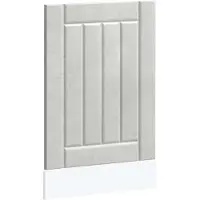 vidaXL Bandeau de lave-vaisselle Lucca gris béton Matériau dérivé du bois