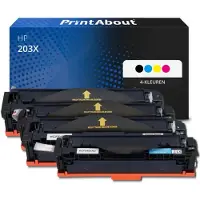 PrintAbout Toner compatible pour HP 203X (CF540X) - Noir - Grande capacité