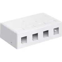 Goobay Boîtier Keystone - 4 ports -