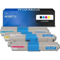 PrintAbout Toner compatible pour OKI 46508712 - Noir