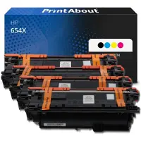 PrintAbout Toner compatible pour HP 654X (CF330X) - Noir - Grande capacité