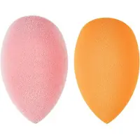 Real Techniques Iconic Blend + Set Sponge Duo d'éponges de maquillage, 2 pièces