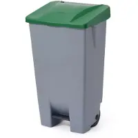 Hendi Conteneur à déchets, , 120 L, gris clair, 510 x 425 x (H) 875 mm