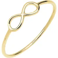 Elli PREMIUM Bague 'Infinity' or