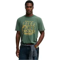 Superdry T-Shirt jaune / sapin