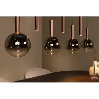 Lucide Lampe pendante de conception Jasmine Double feux en cuivre