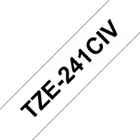 Brother Rubans d'écriture TZe-241 CIV 18 mm noir sur blanc