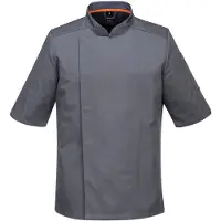 Portwest Veste De Cuisinier Maille Pro S/s Couleur : Gris Ardoise Taille S -