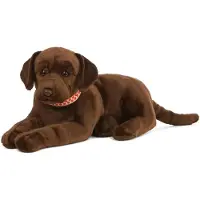 Living Nature Peluche Giant Chocolate Lab Chien 60cm