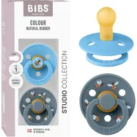 BIBS Colour Tétine - Taille 1 - 2 Pack - Tour - Breeze Mix - - 0-6 mois - Tétine