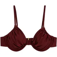 We fashion Hauts de bikini rouge foncé