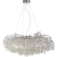 Paul Neuhaus Lustre Ricicle 120 cm chromé