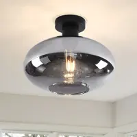 LumenXL Plafonnier Veda avec verre fumé