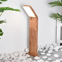 LumenXL Lampadaire aspect bois foncé, 50 cm - Francesco