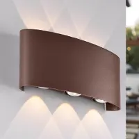 LumenXL Applique design robuste Sena outdoor - brun rouille