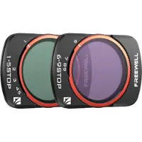 FreeWell Dji Osmo Pocket 3 Variable Nd 1-5 Stop. 6-9 Stop Run&gun Camera Lens Filters 2 Units Noir