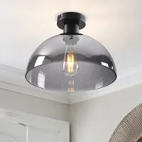 LumenXL Plafonnier Feija avec verre fumé