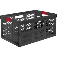 Keeeper boîte professionnelle pliante "ben", 45 litres, PP, graphite capacité de charge : 50 kg, mécanisme de pliage breveté,