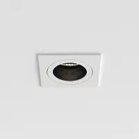 Astro Luminaire encastré Pinhole Slimline Square fixe, résistant au feu, IP65, 6 W, GU10, blanc, 1434002
