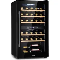 Klarstein Barossa 29 Duo Cave à vin 29 bouteilles 80 litres 2 zones contrôle par boutons poussoirs