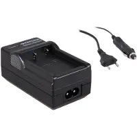 PATONA Chargeur 2en1 pour Fujifilm NP-W126 (Chargeur de batterie d'appareil photo), Alimentation pour appareil photo, Noir