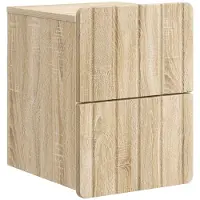 vidaXL Cabinet de chevet mural Chêne Sonoma 33 x 34,5 x 43 cm