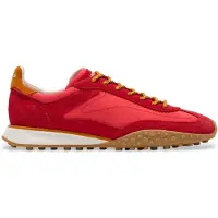 HOFF unisex. 12635415 Bridge Mkii Leather Sneakers red (44), Cuir, Rouge, Plat, Lacets, Casuel