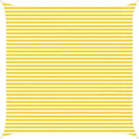 vidaXL Voile D'ombre Extérieure Jaune Et Blanc 5 X 5 M
