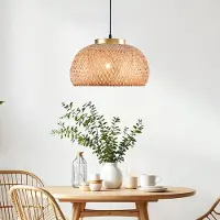 LumenXL Lampe suspendue en bambou de Bohème Thane
