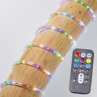 LumenXL Tube lumineux RVB de 10 m, câble d'alimentation 1,5 m et télécommande inclus