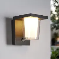 LumenXL Applique d'extérieur avec détecteur grise foncée - Lio