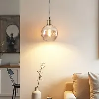 LumenXL Lampe suspendue à 1 lumière Verona amber - round bulge