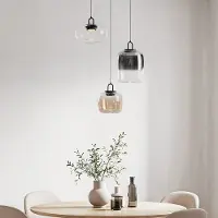 LumenXL Suspension Art Déco avec différentes formes et couleurs de verre coloré - Ceylin